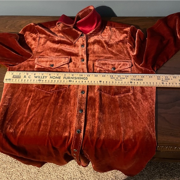 Sundance Rocio velvet dress henna  fall - Picture 5 of 7